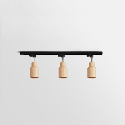 Wood Track Ceiling Lamp