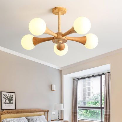 Wooden Nera Chandelier