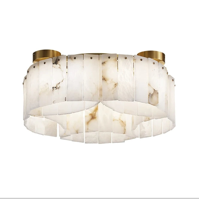 Milton Natural Marble Flush Mount
