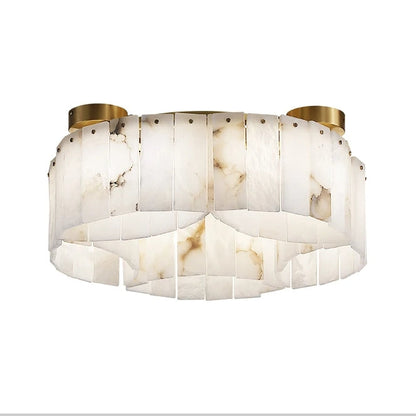 Milton Natural Marble Flush Mount