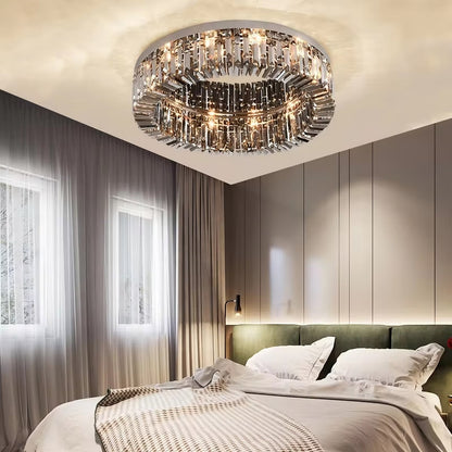 Specchio Crystal Flush Mount Ceiling Light