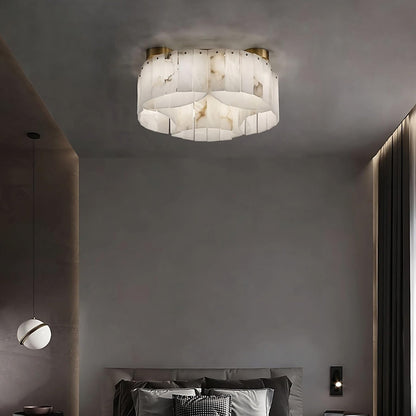 Milton Natural Marble Flush Mount