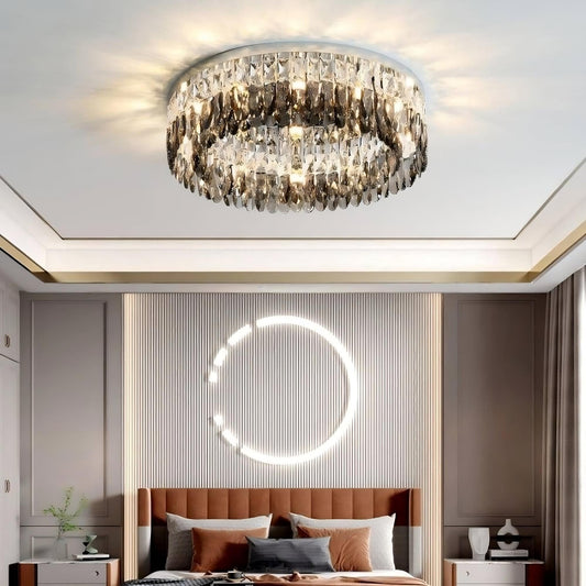 Giano Crystal Flush Mount Light Fixture