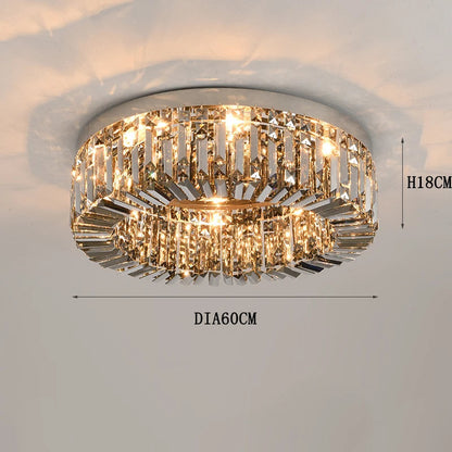 Specchio Crystal Flush Mount Ceiling Light