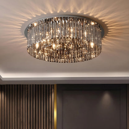 Gio Crystal Flush Mount Light Fixture