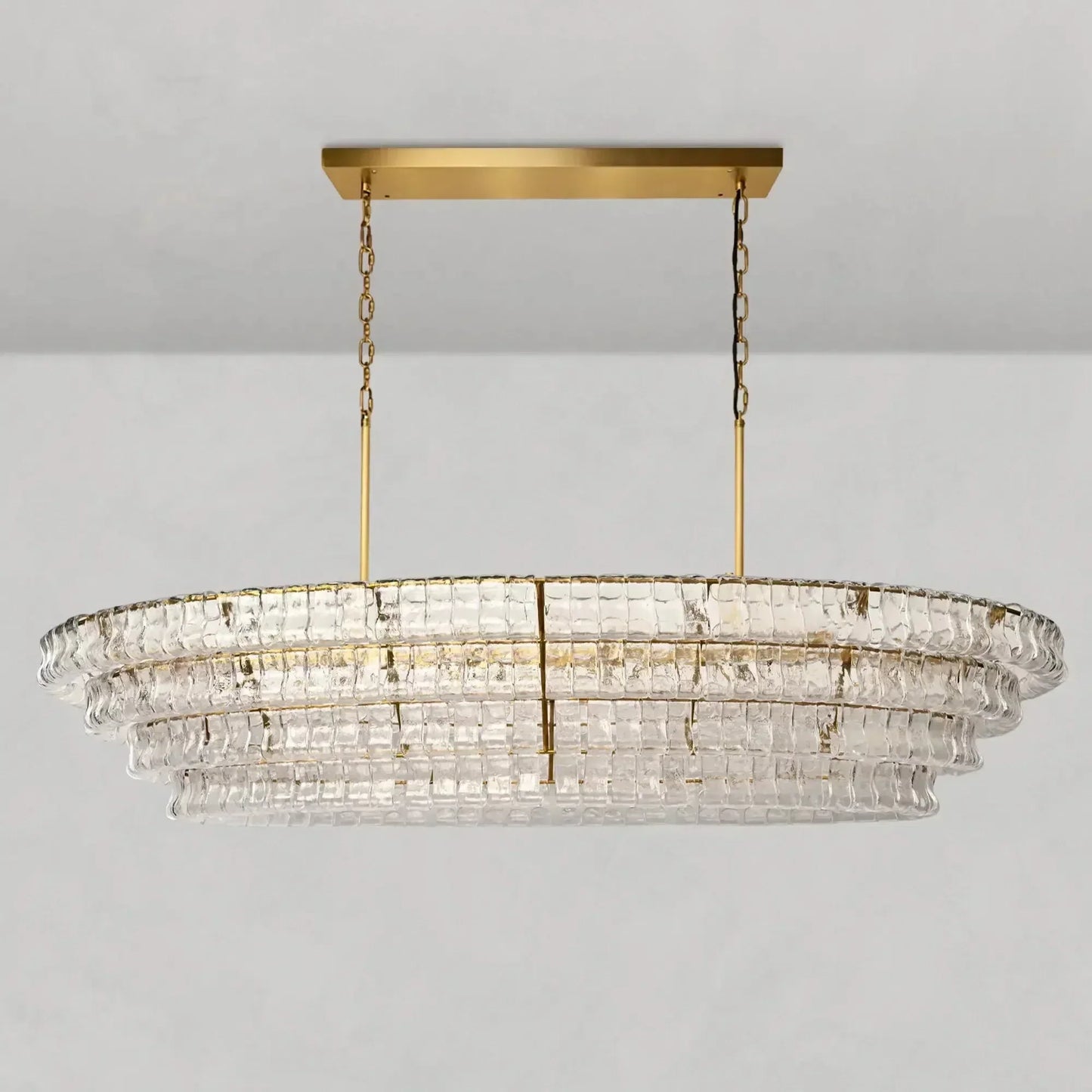 Ghiaccio Oval Chandelier 54''65''